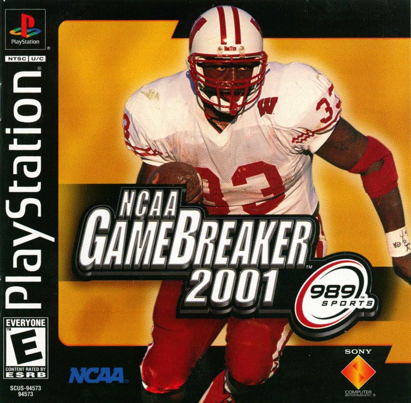 NCAA GameBreaker 2001 box art for Playstation 2